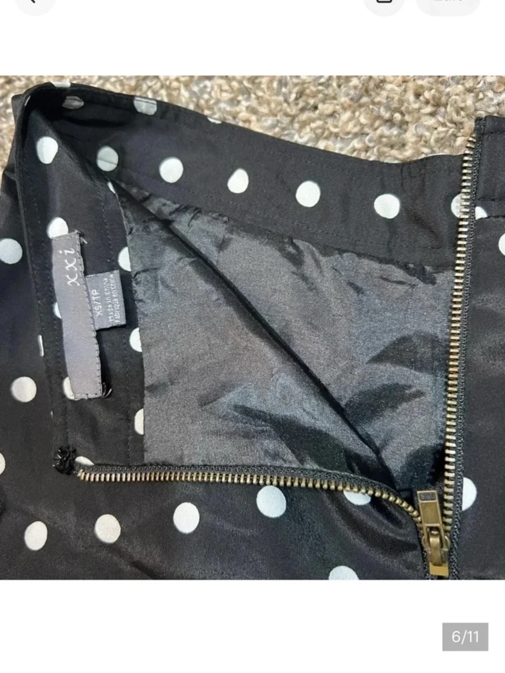 Y2K Forever‎ 21 Festival Ready Black Polka Dot High-Waist Shorts